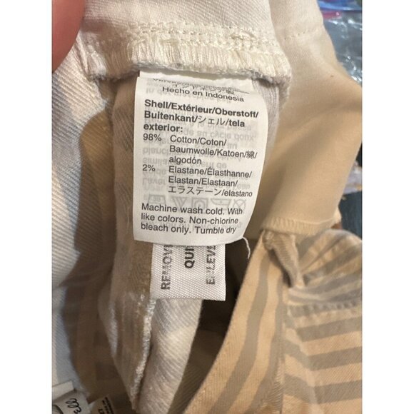 Madewell Pompano blue white stripe jean skirt size 27 - Picture 7 of 8